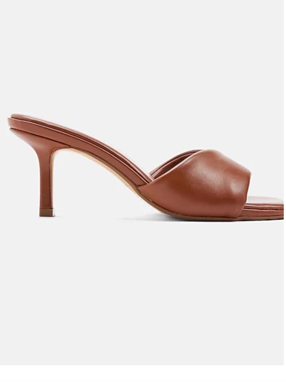Express Wrap Band Square Toe Mid Heeled Sandals